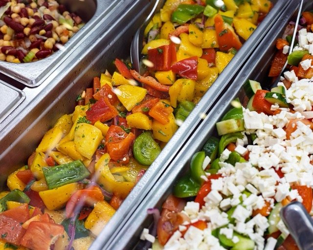Amir food photography showing a mixed grill rice platter.